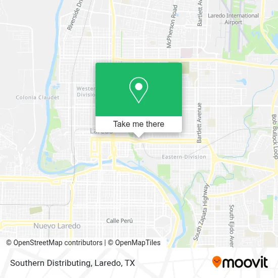 Southern Distributing map