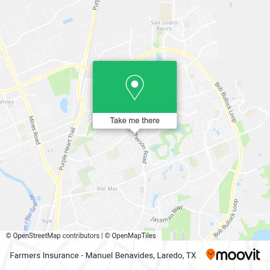 Farmers Insurance - Manuel Benavides map