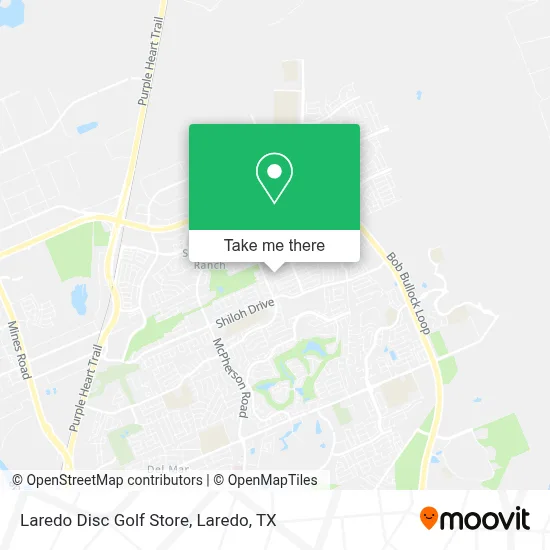 Laredo Disc Golf Store map