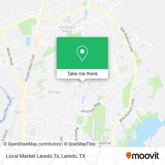 Local Market Laredo Tx map