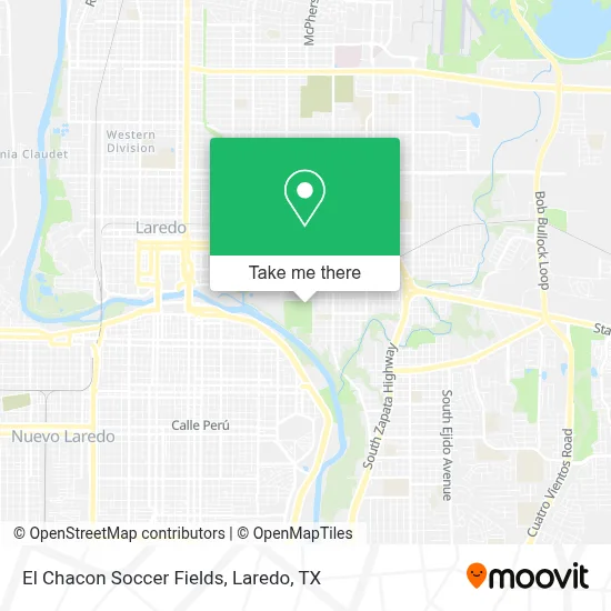 El Chacon Soccer Fields map