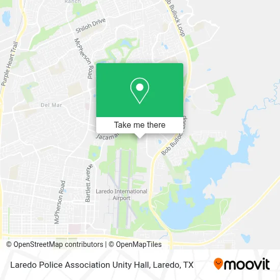 Laredo Police Association Unity Hall map
