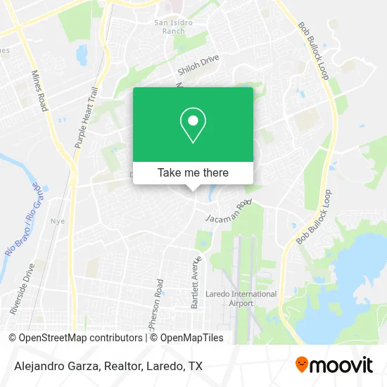 Alejandro Garza, Realtor map