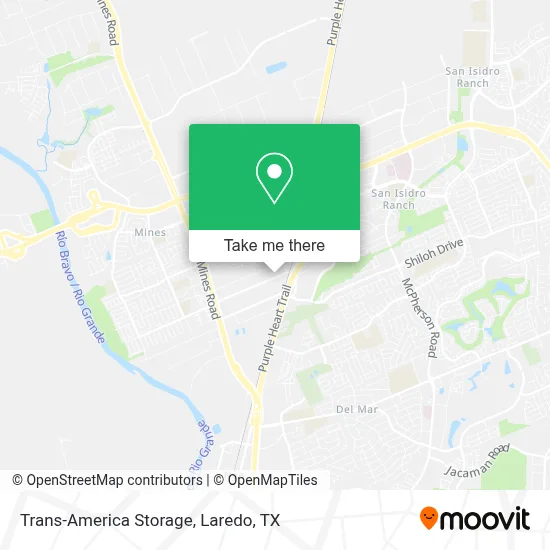 Trans-America Storage map
