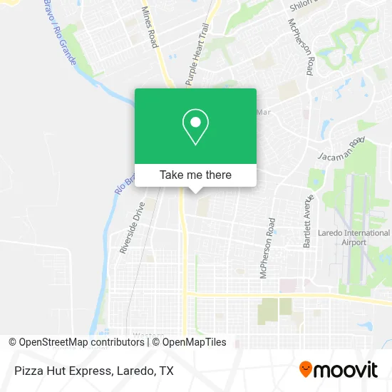 Pizza Hut Express map