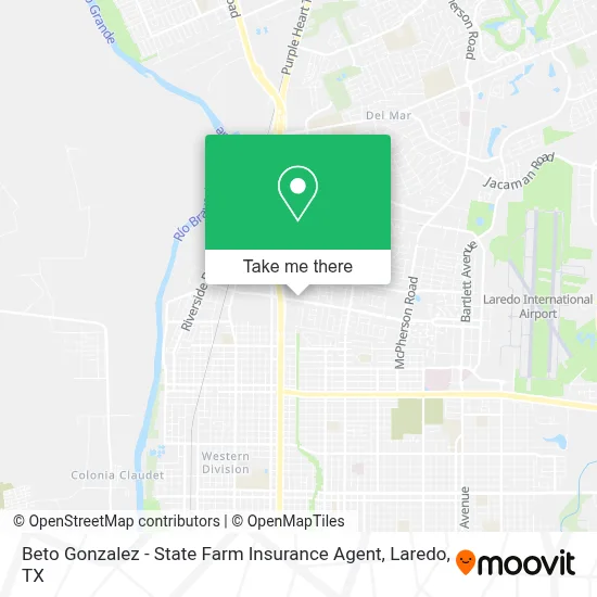 Beto Gonzalez - State Farm Insurance Agent map