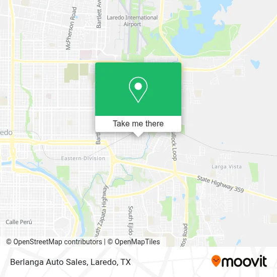 Berlanga Auto Sales map