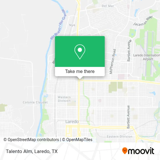 Talento Alm map