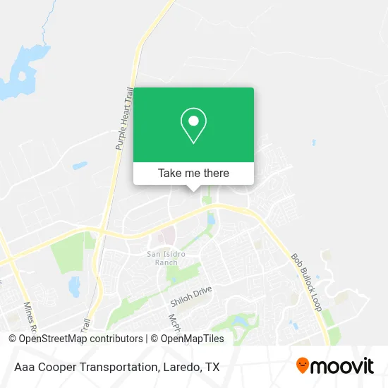 Aaa Cooper Transportation map
