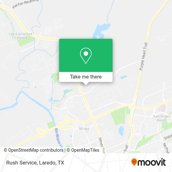 Rush Service map