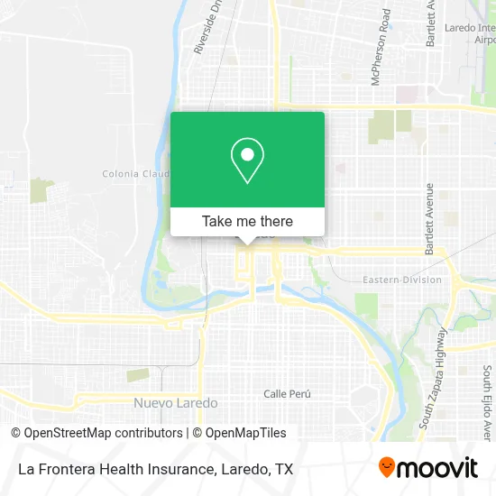 La Frontera Health Insurance map
