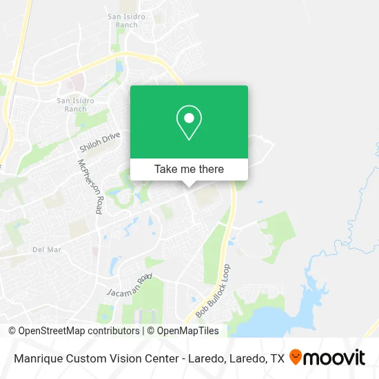 Manrique Custom Vision Center - Laredo map