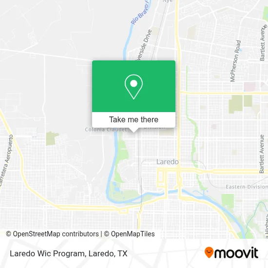Laredo Wic Program map