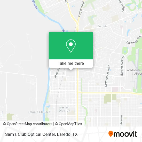 Sam's Club Optical Center map