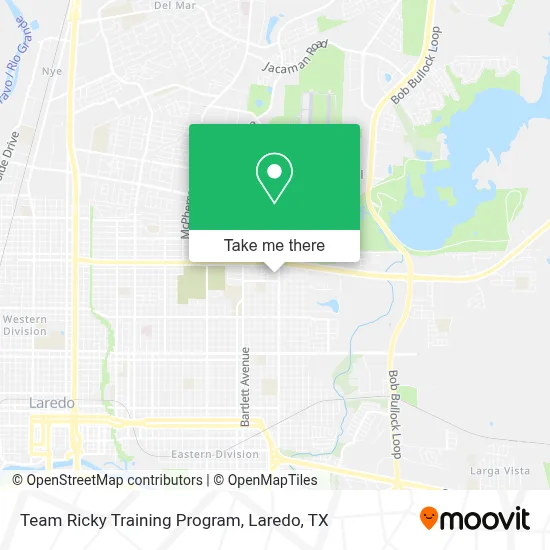 Team Ricky Training Program map