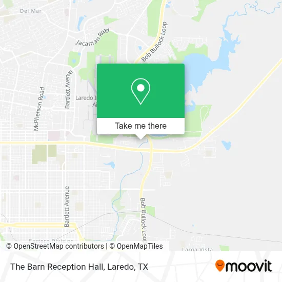 The Barn Reception Hall map