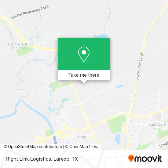Right Link Logistics map