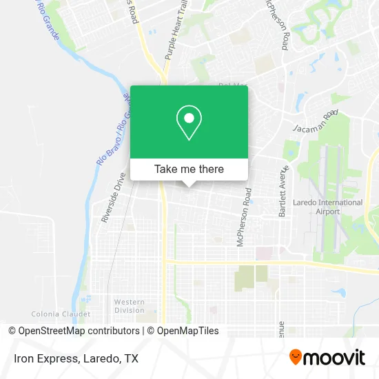 Iron Express map