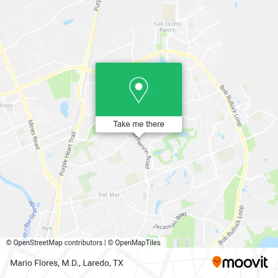 Mario Flores, M.D. map