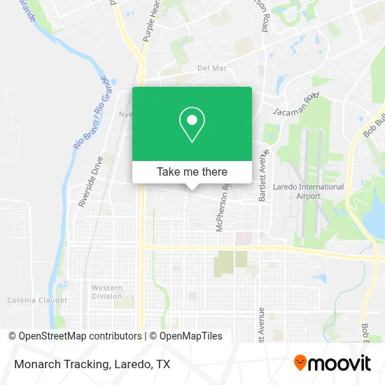 Monarch Tracking map