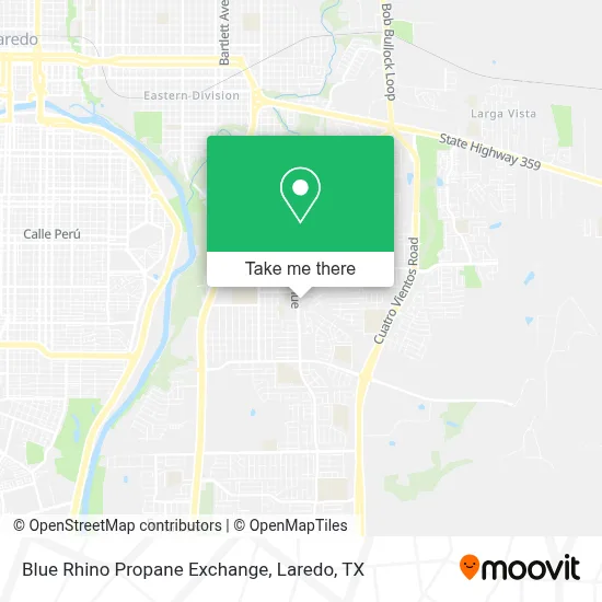 Blue Rhino Propane Exchange map