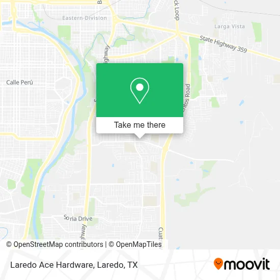 Laredo Ace Hardware map