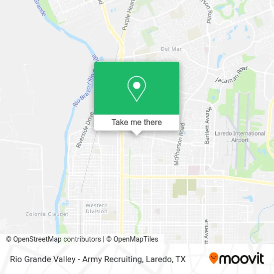 Rio Grande Valley - Army Recruiting map