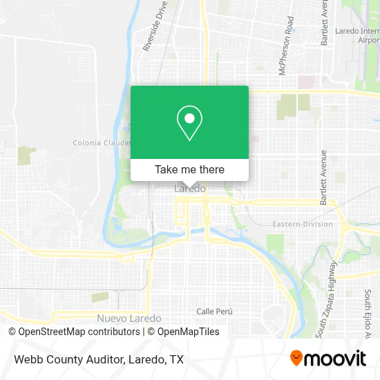 Webb County Auditor map