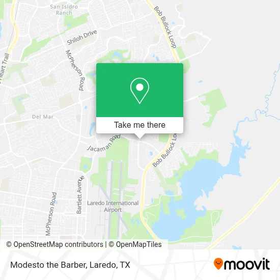 Modesto the Barber map