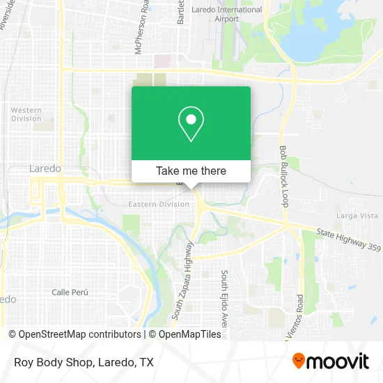 Roy Body Shop map