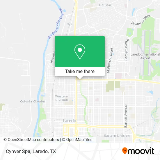 Cynver Spa map