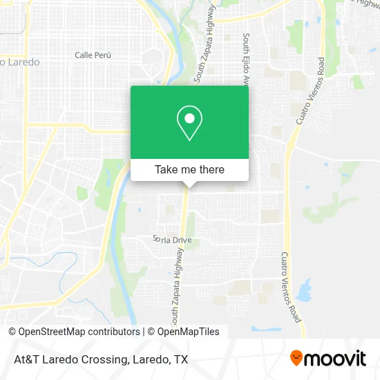 At&T Laredo Crossing map