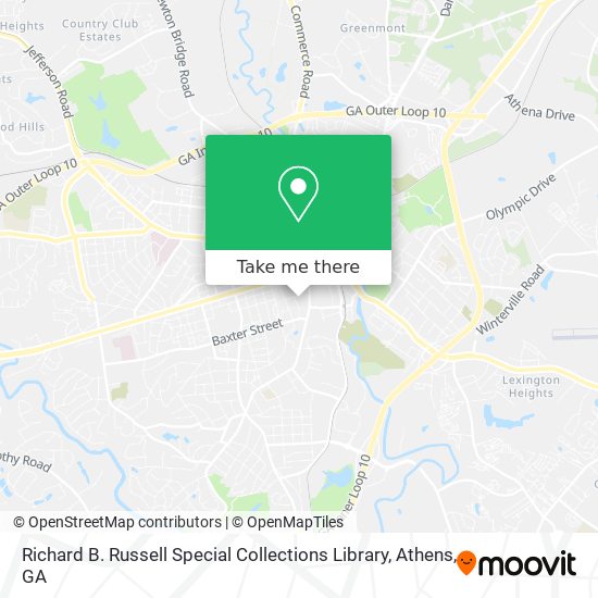 Richard B. Russell Special Collections Library map