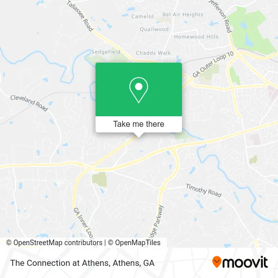 The Connection at Athens map