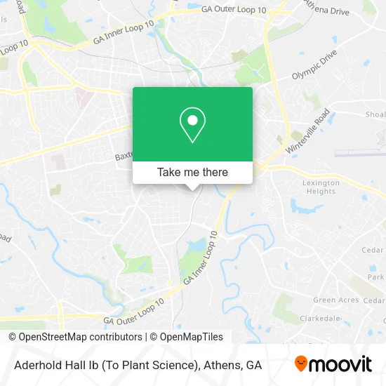 Mapa de Aderhold Hall Ib (To Plant Science)