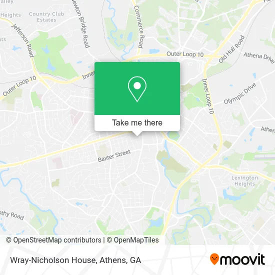 Wray-Nicholson House map