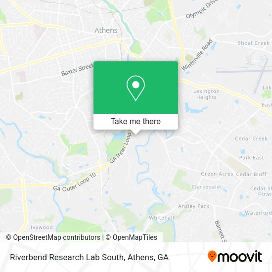 Mapa de Riverbend Research Lab South