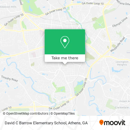 David C Barrow Elementary School map