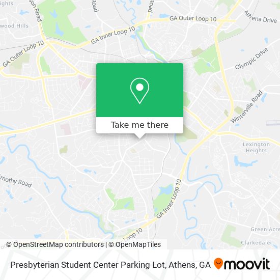 Presbyterian Student Center Parking Lot map