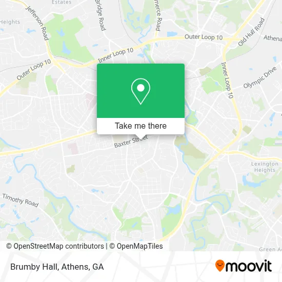 Brumby Hall map