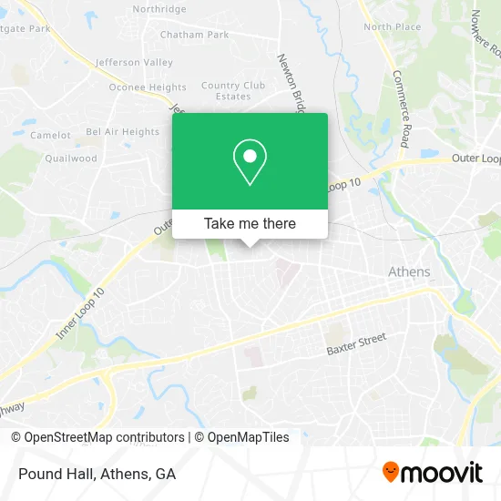 Pound Hall map