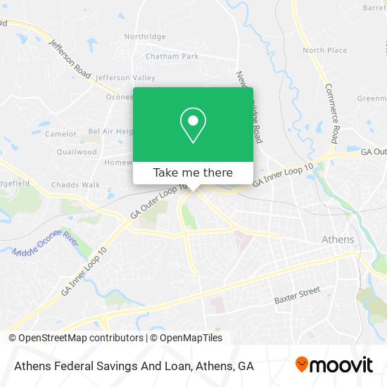 Athens Federal Savings And Loan map