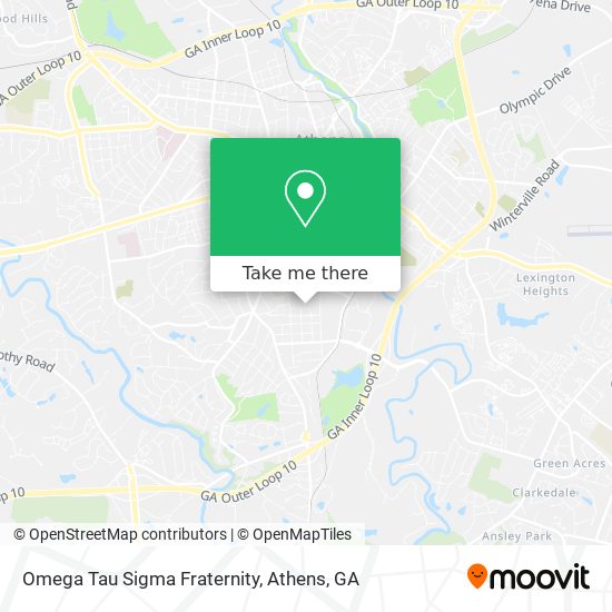 Mapa de Omega Tau Sigma Fraternity