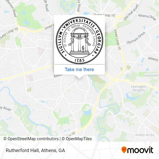 Rutherford Hall map