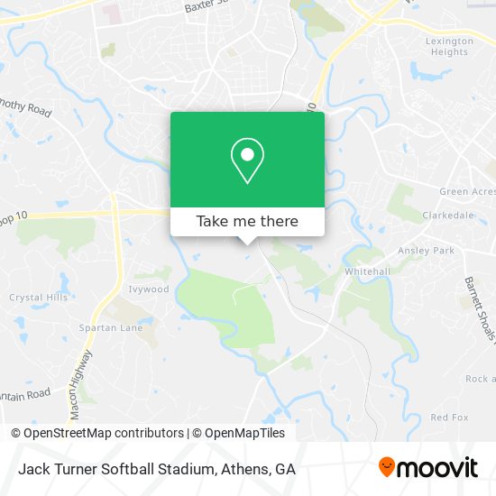 Mapa de Jack Turner Softball Stadium