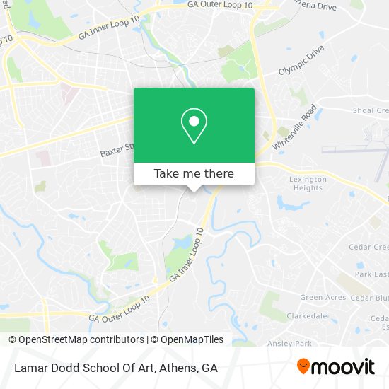 Lamar Dodd School Of Art map