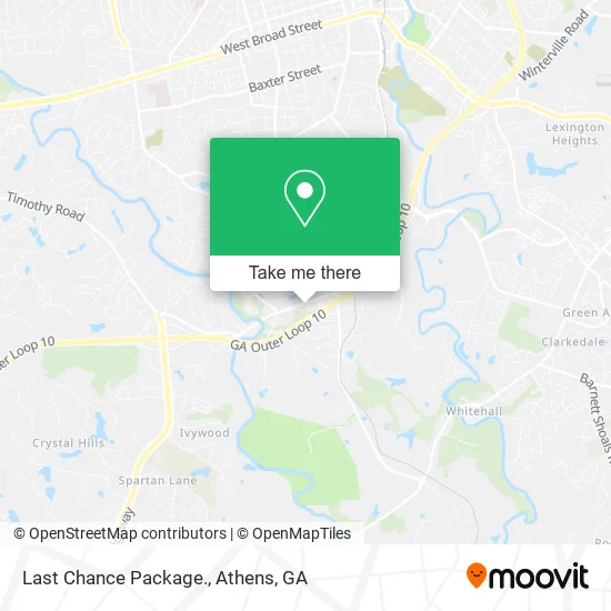 Last Chance Package. map