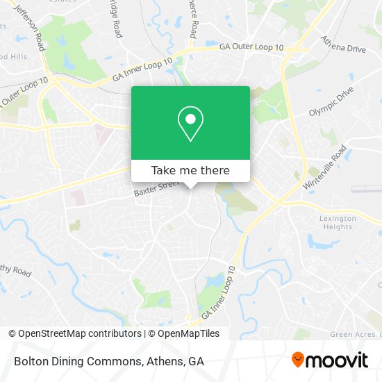 Bolton Dining Commons map