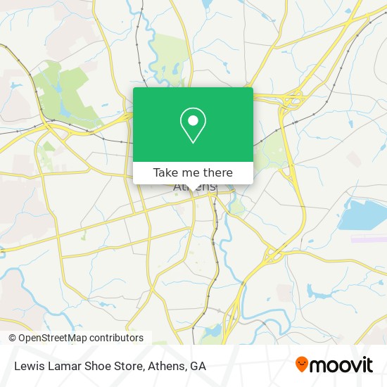 Mapa de Lewis Lamar Shoe Store