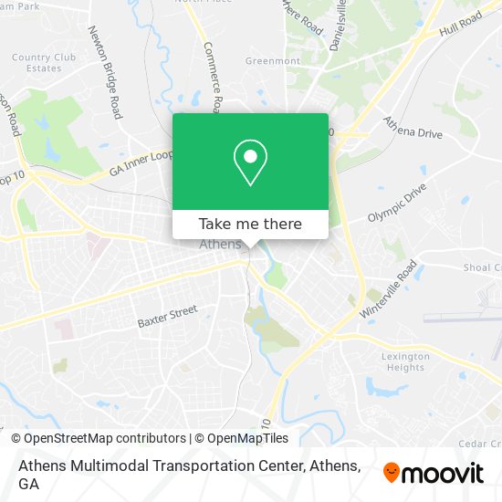 Mapa de Athens Multimodal Transportation Center